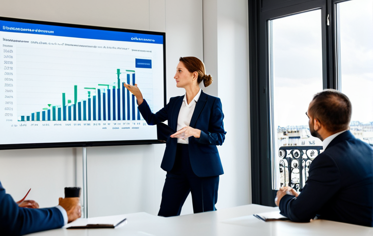 **
A diverse group of people, dressed in professional yet approachable attire, attending a financial seminar in a modern Parisian conference room. The speaker, a confident woman in a stylish "tailleur", gestures towards a screen displaying a diversified investment portfolio chart. The room is bright and airy, with views of the Eiffel Tower in the background. Focus on conveying a sense of financial literacy and empowerment. safe for work, appropriate content, fully clothed, professional, perfect anatomy, correct proportions, natural pose, professional photography, high quality.
**