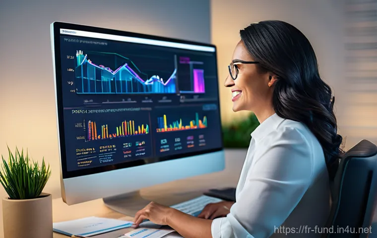 펀드투자상담사와 금융 시장 변화 사례 - **Prompt:** A professional and trustworthy female financial advisor, in her late 30s, with a warm sm...