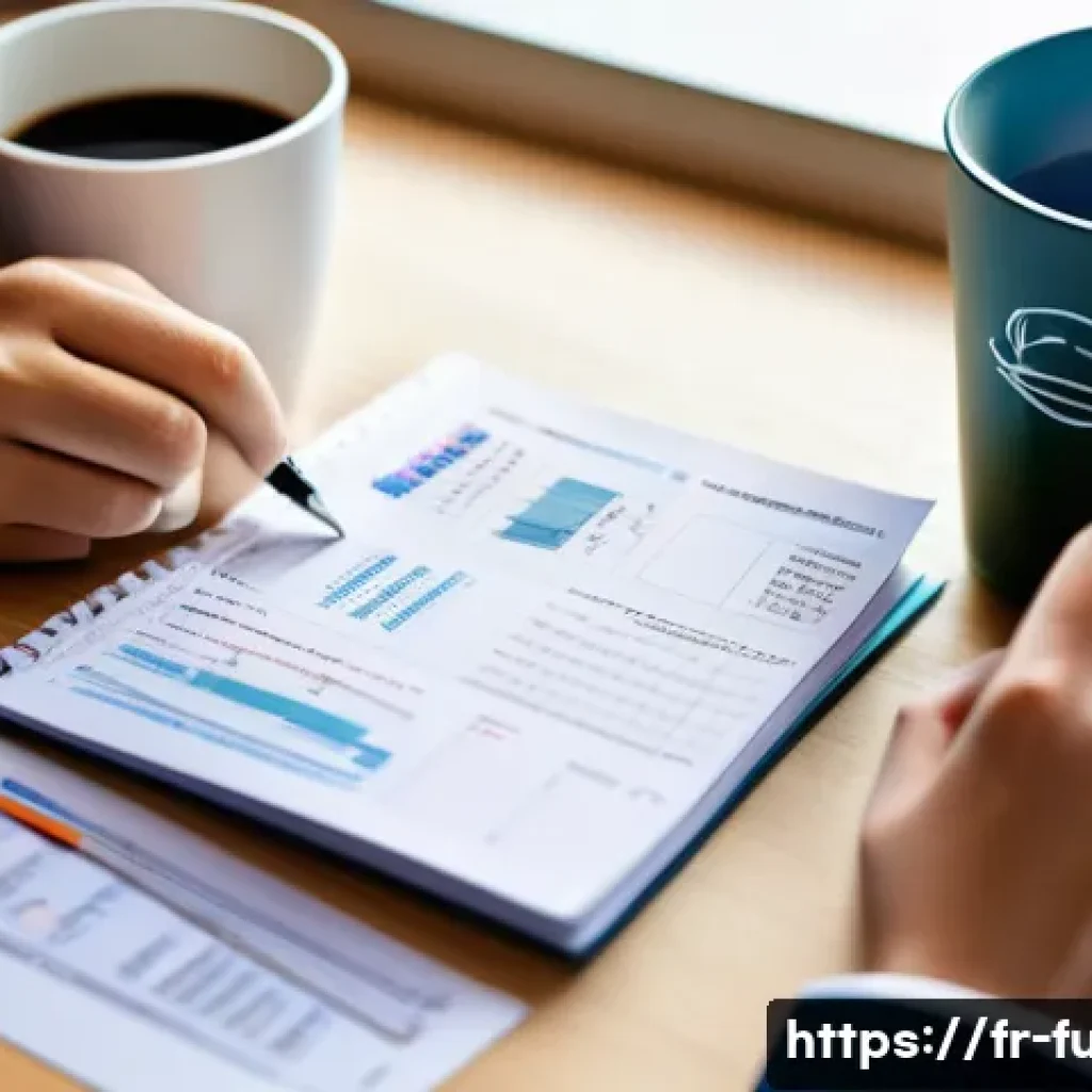 펀드투자상담사 시험 준비에서 주의할 점 - **Prompt:** A focused and diligent young professional, dressed in smart casual attire, sits at a mod...