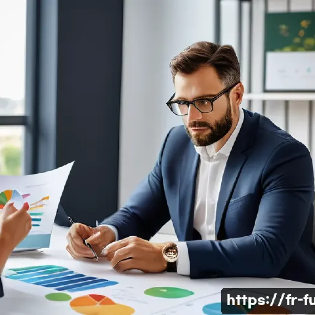 펀드투자상담사로서 고객 만족도를 높이는 법 - A professional financial advisor attentively listening to a diverse group of French investors in a m...