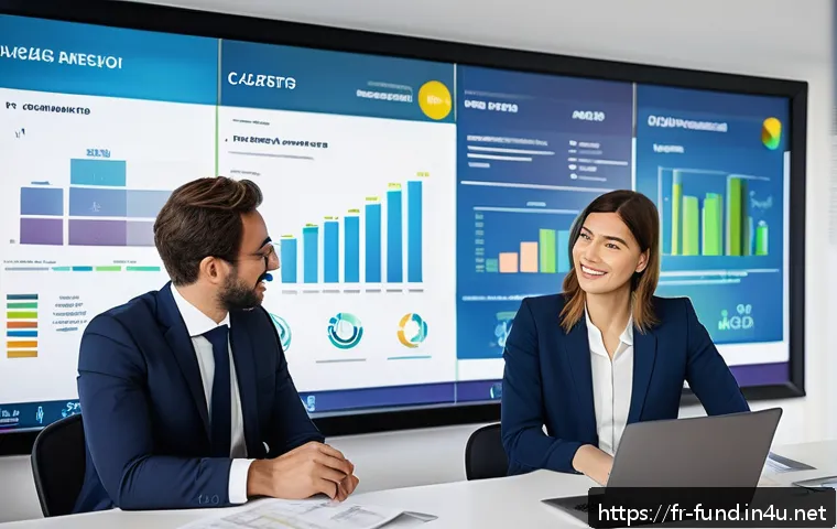 펀드투자상담사 관련 해외 사례 연구 - A professional financial advisor in a modern Parisian office, engaging with a young, diverse group o...