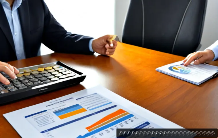 펀드투자상담사와 관련된 자격증 협회 - Photorealistic financial advisory consultation in a bright contemporary French office, a certified i...